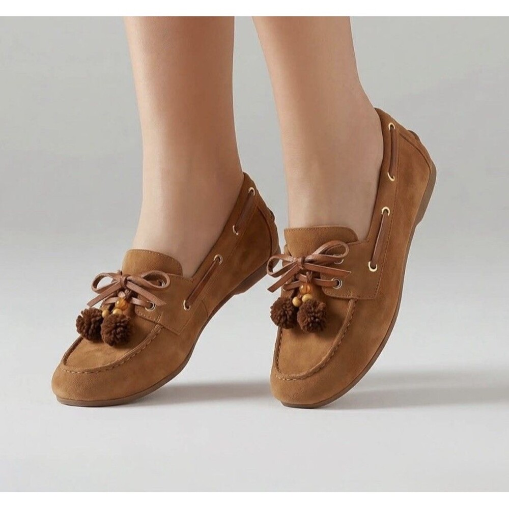 Women’s Midge Flats with Memory Foam Insole - Universal Thread Chestnut 6.5